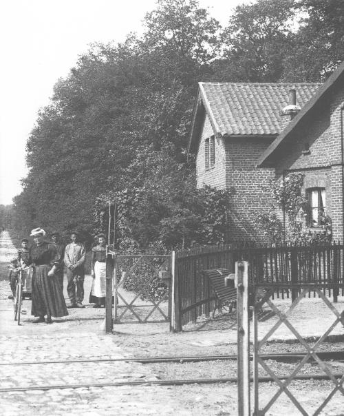 passage à niveau en 1900